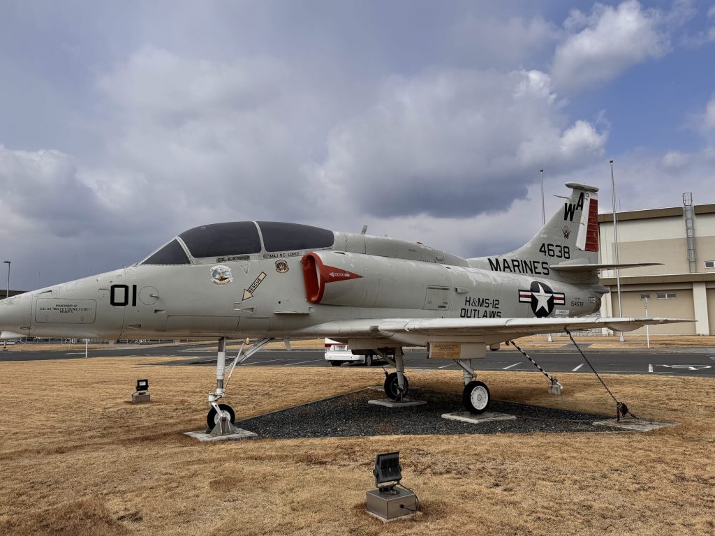 Marine Corps jet on static display